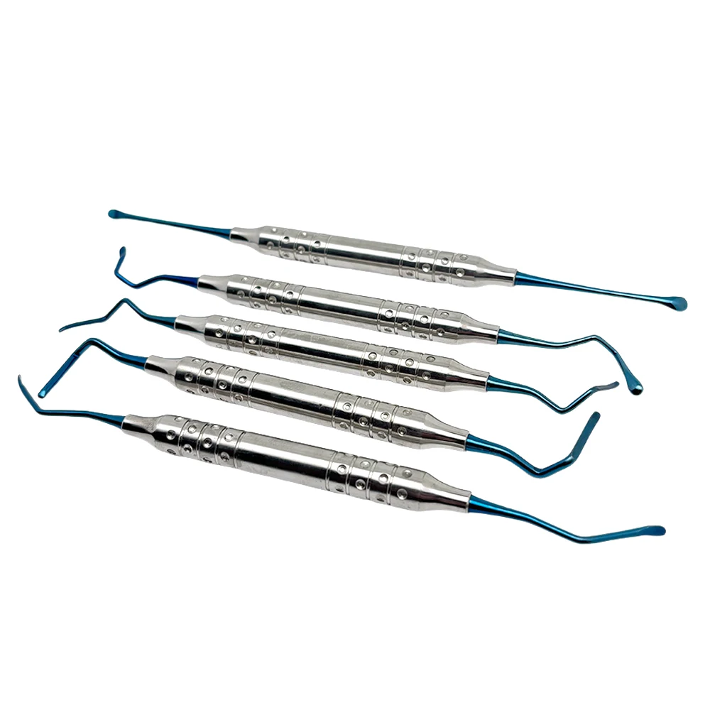 5Pcs Dental Implant Surgical Bone Vista Tunneling Procedure Titanium Implant Dental Instruments Kit for Precision Procedures