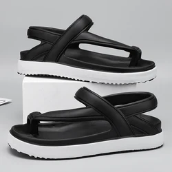 Fashion New Men's Outdoor Flats Sandals Slippers Beach Clogs Summer Men Soft Flip-flops Garden Shoes Non-slip Men Beach Sandals