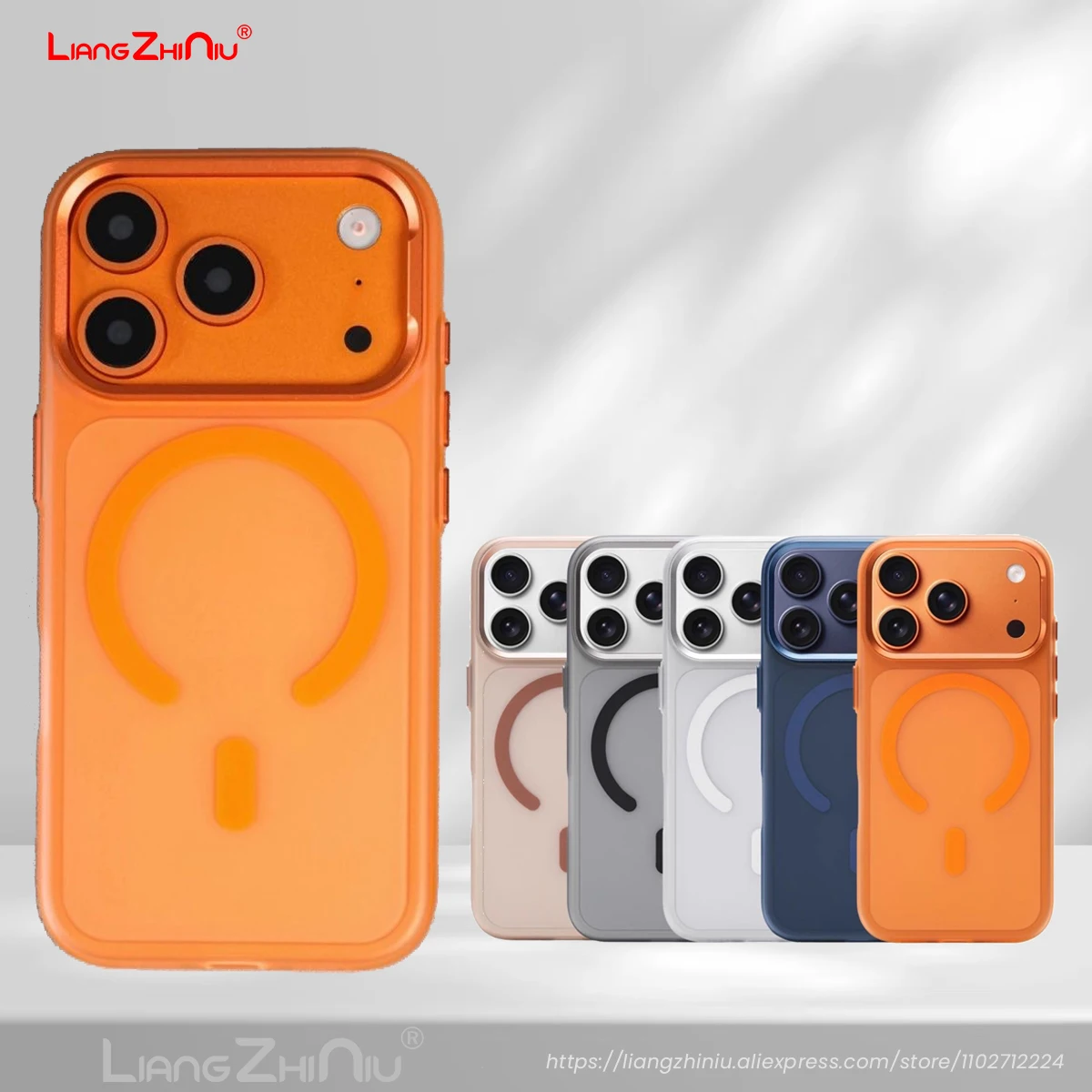 

Для Iphone 17 Pro Max/Iphone Air/17 Pro/17 Magsafe Беспроводная зарядка ТПУ + ПК Прозрачный матовый чехол для телефона с защитой от отпечатков пальцев