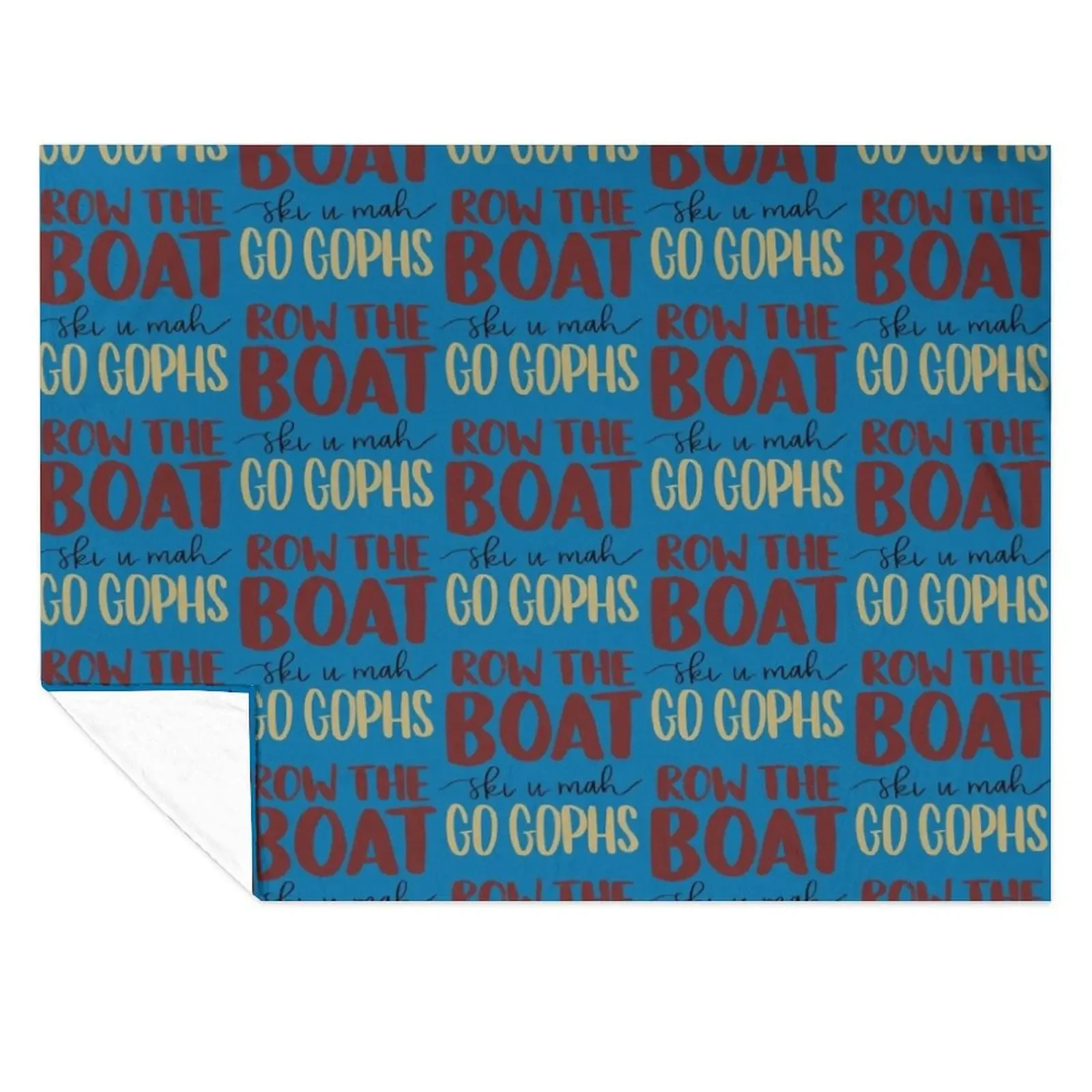 

Row the Boat, Ski U Mah, Go Gophs Throw Blanket Soft Plush Plaid Loose Soft Big For Sofa Thin Blankets