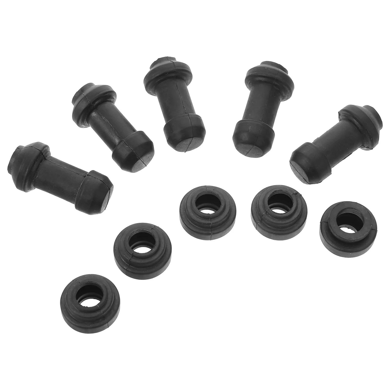

4 Sets Rubber Covers Black Caliper Dust Stem Covers Waterproof Shock Dust Protector For Electric Motorcycle Scooter Disc Brake