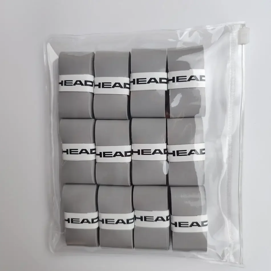 4/12 stücke KOPF Tennis Schläger Over Schweiß Band Absorption Grip PU Badminton Schläger Griff Grip Tennis Griptape Padel Schläger grip – Detail 10