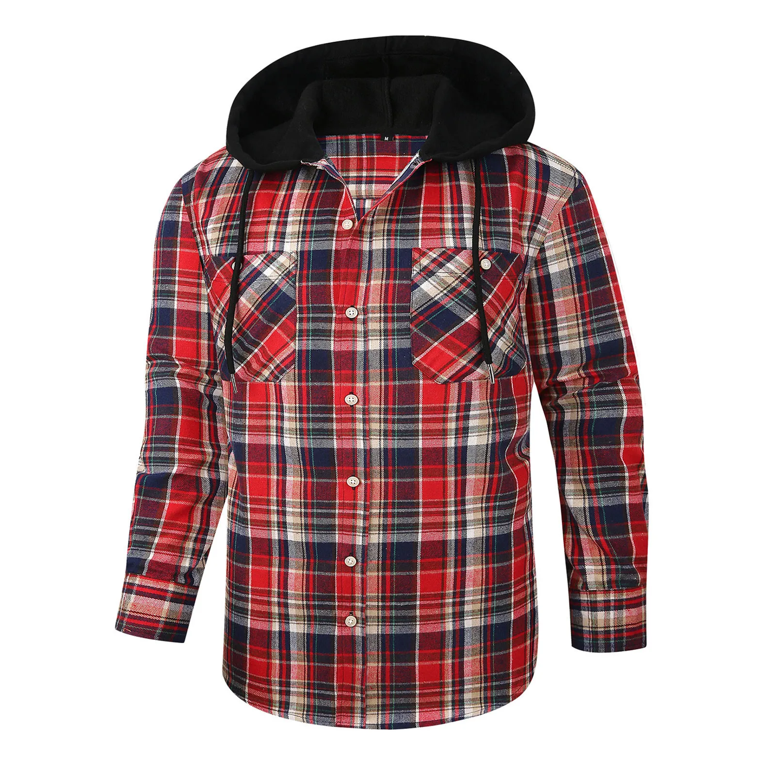 

Mens Button Down Shirt Casual Flannel Plaid Slim Fit Long Sleeve Spread Collar Lightweight Tops