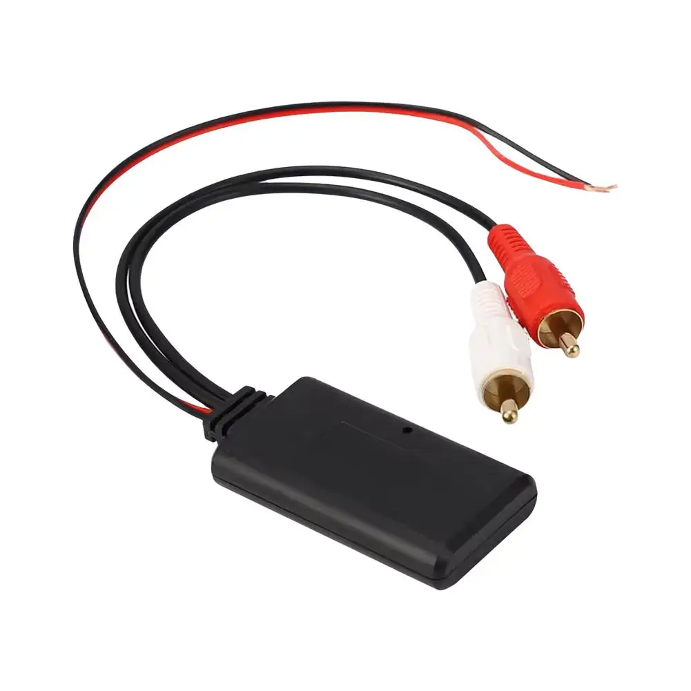 1 قطعة سيارة بلوتوث استقبال وحدة الصوت ل 2RCA Interfaces5.0 محول البلاستيك قذيفة الجهد اتصال التوصيل اللعب التثبيت