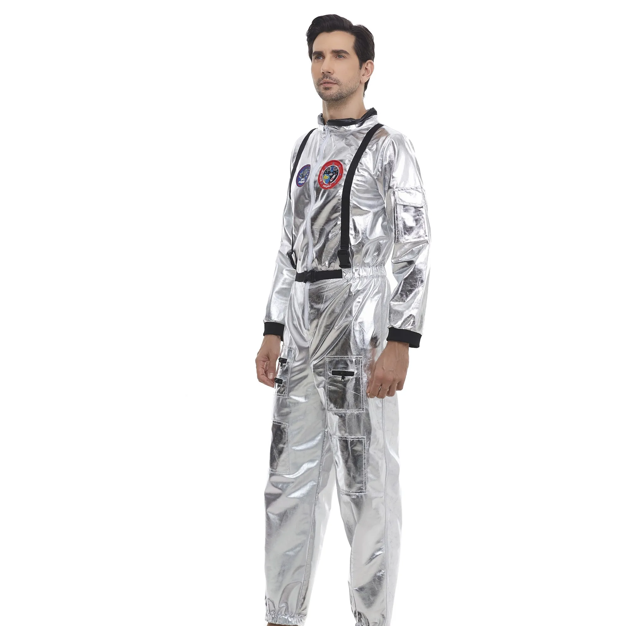 Faionable Astronaut Space Suit loween Costume for Kids Role-Plang Children's Clothing Stage Performance Outfit