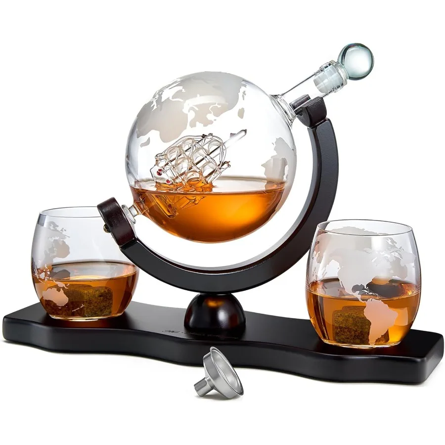 

Подарки для мужчин, графин для папы, виски, набор глобусов с шариком и очками, подарки на годовщину, день рождения для него, мужа, парня, брата