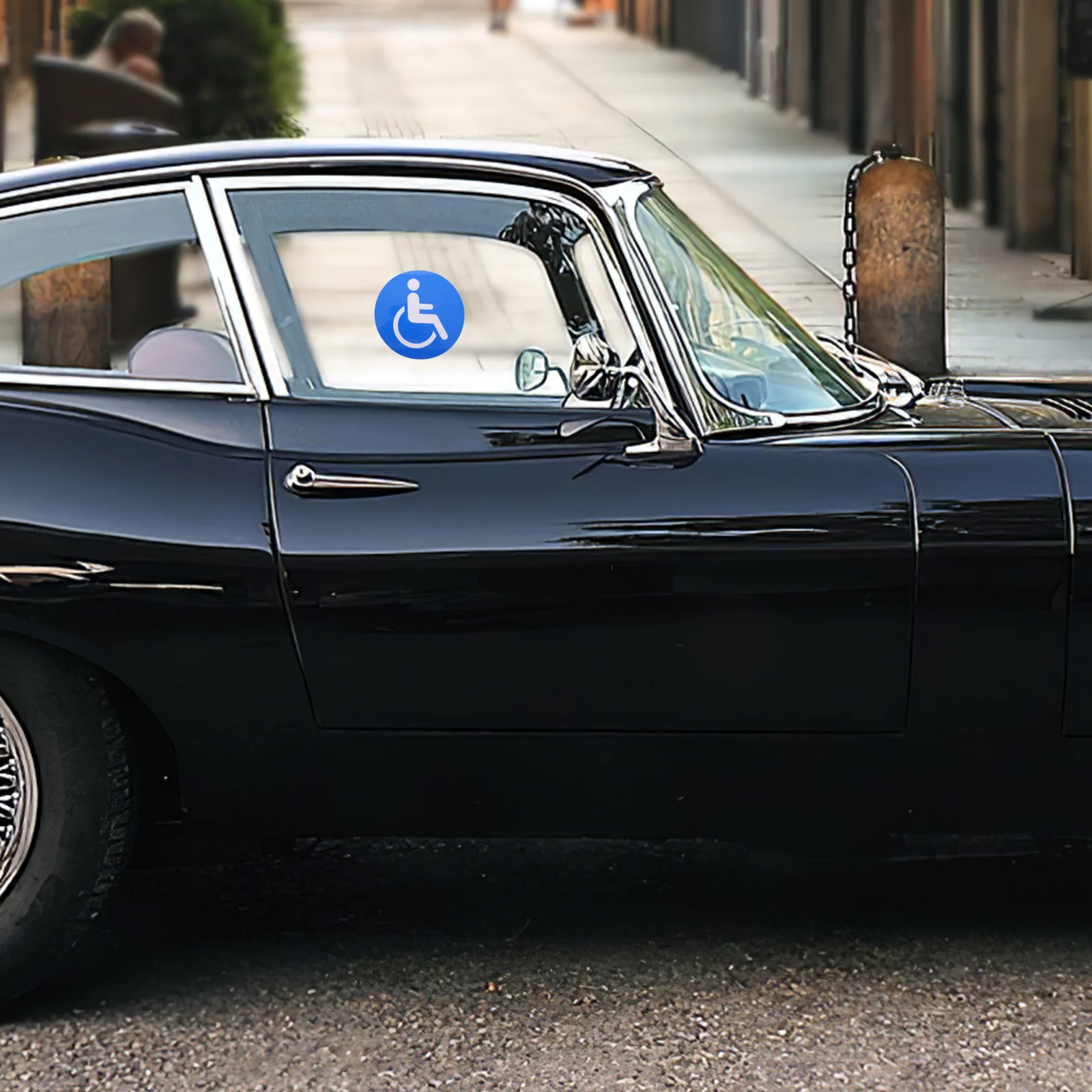 

6 Sheets Disabled Wheelchair Sticker Car Self-Adhesive Sign Handicap Parking Decal Automotive Accessory Glass Vehicle Supply