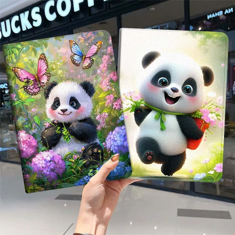 

Cartoon Anime Panda For iPad Pro Air Mini 1 2 3 4 5 6 7 7th 8th 9th 10th 11th 10.2 9.7 10.5 10.9 11 2024 2025 Tablet Case