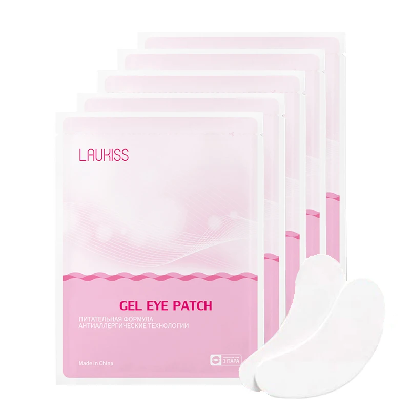 50/200/500 parches de pestañas para construir almohadillas de pestañas injertadas embalaje ruso debajo de los ojos pegatinas de papel para extensión de pestañas LAUKISS