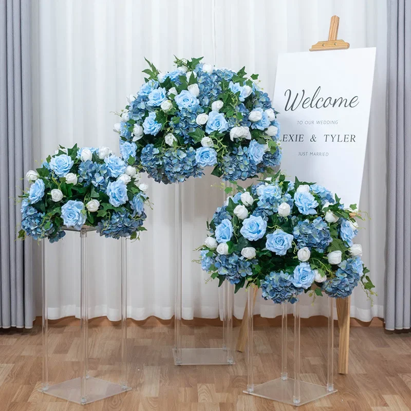 

Customized Size Luxury Wedding Centerpiece Deco Table Flower Artificial Flowers Ball Party Stage Road Lead Floral Window Display