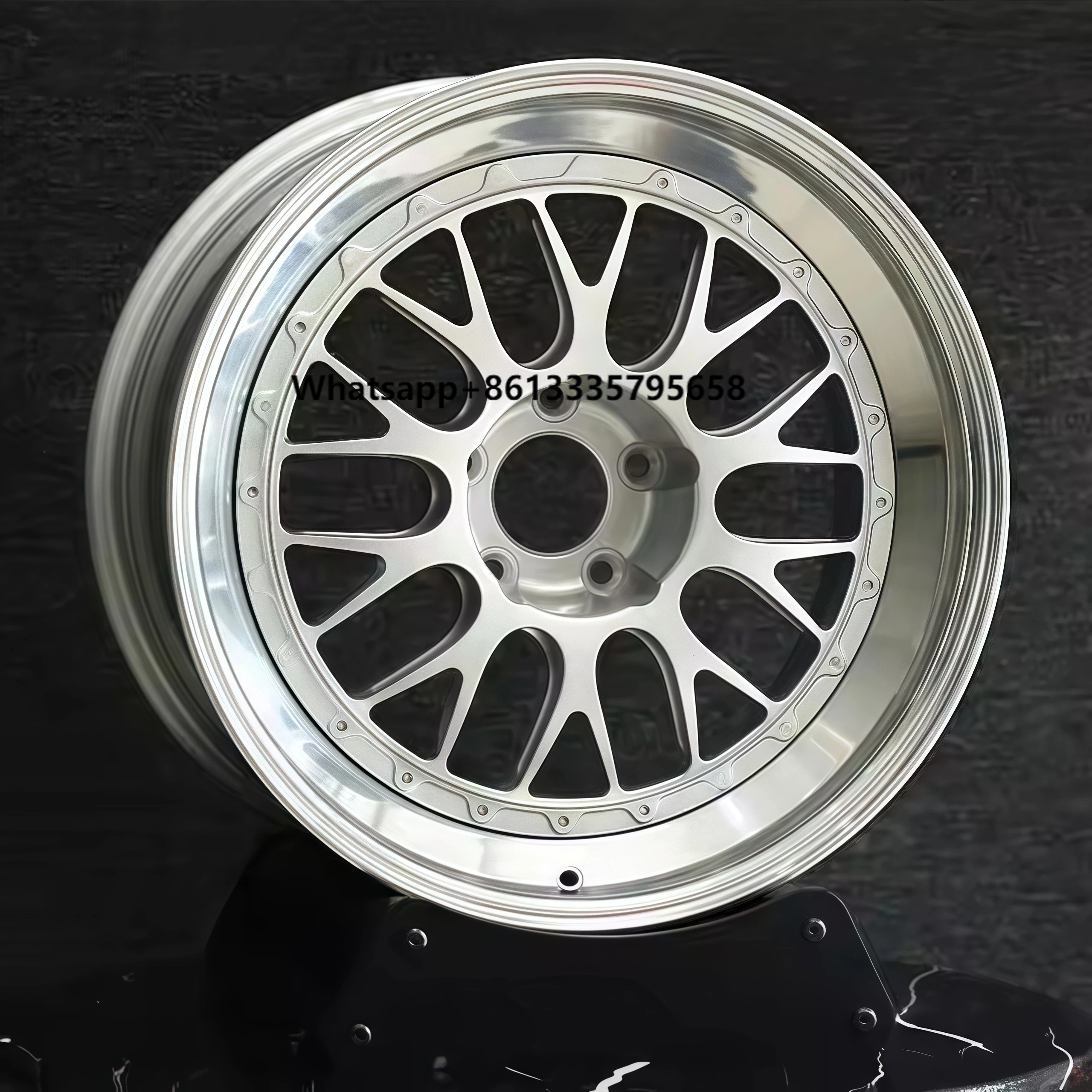 

GTR AMG GT 711 918 Sports Car Racing Coupe 3-Piece Forged Aluminum Alloy Wheel Hub Deep Dish Multi-Spoke 5x120 Polished 3 Pieces