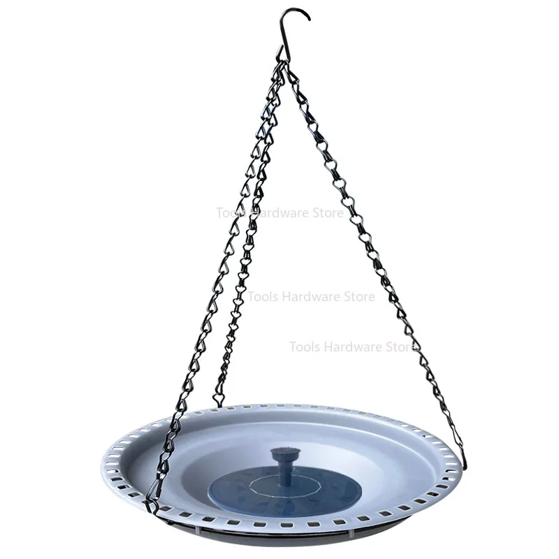 

Hanging bird feeder Outdoor garden ornament Bird feeder Water dispenser Outdoor bird bath Fountain Solar fountain