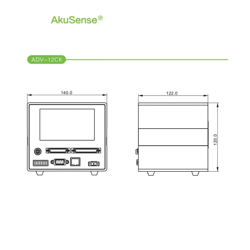 AkuSense ACC-055L Multi-color confocal linear encoder linear scale grating linear CMOS laser displacement sensor