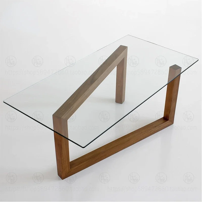 

Modern Living Room Simple Solid Rectangular Shaped Creative Tea Table