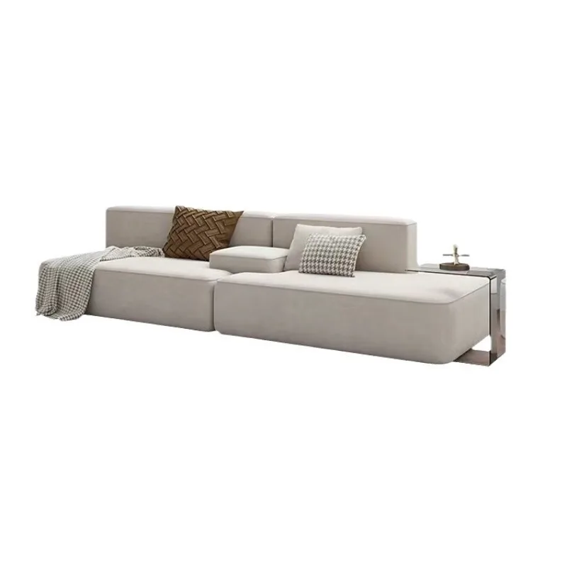 

No armrest module combination sofa, simple small apartment living room princess sofa fabric