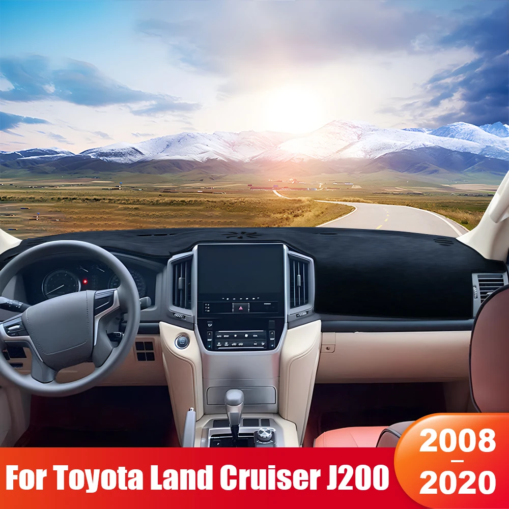 

For Toyota Land Cruiser 200 J200 LC200 2008 - 2014 2015 2016 2017 2018 2019 2020 Car Dashboard Cover Sun Shade Mat Accessories