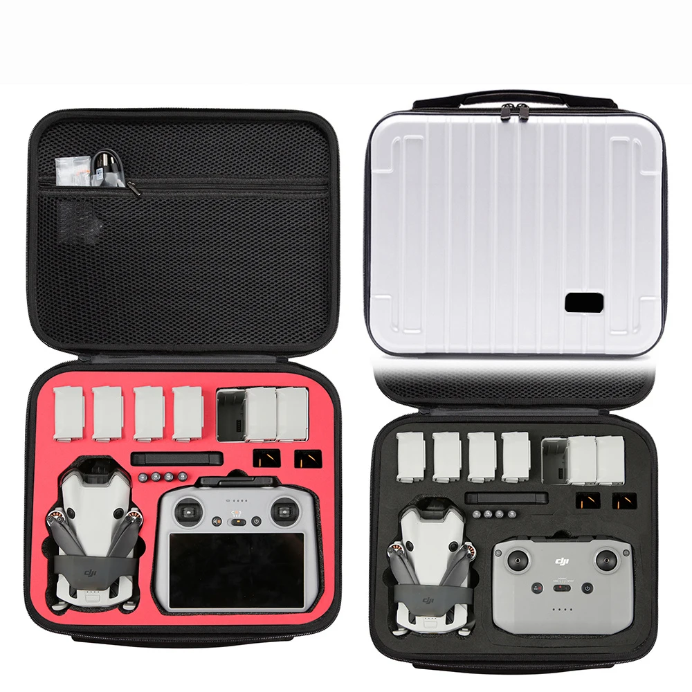 Storage Bag For DJI Mini 4 Pro Body RC-2/N2 Remote Waterproof Hard Carrying Case Bag Scratch-Resistant Handbag Drone Accessories