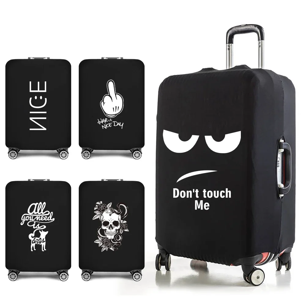 Fashion Travel Essentials Suitcase Cover Funny Print for 18-32 Inch Traveling Accessories Bag Trolley Luggage Protective Case