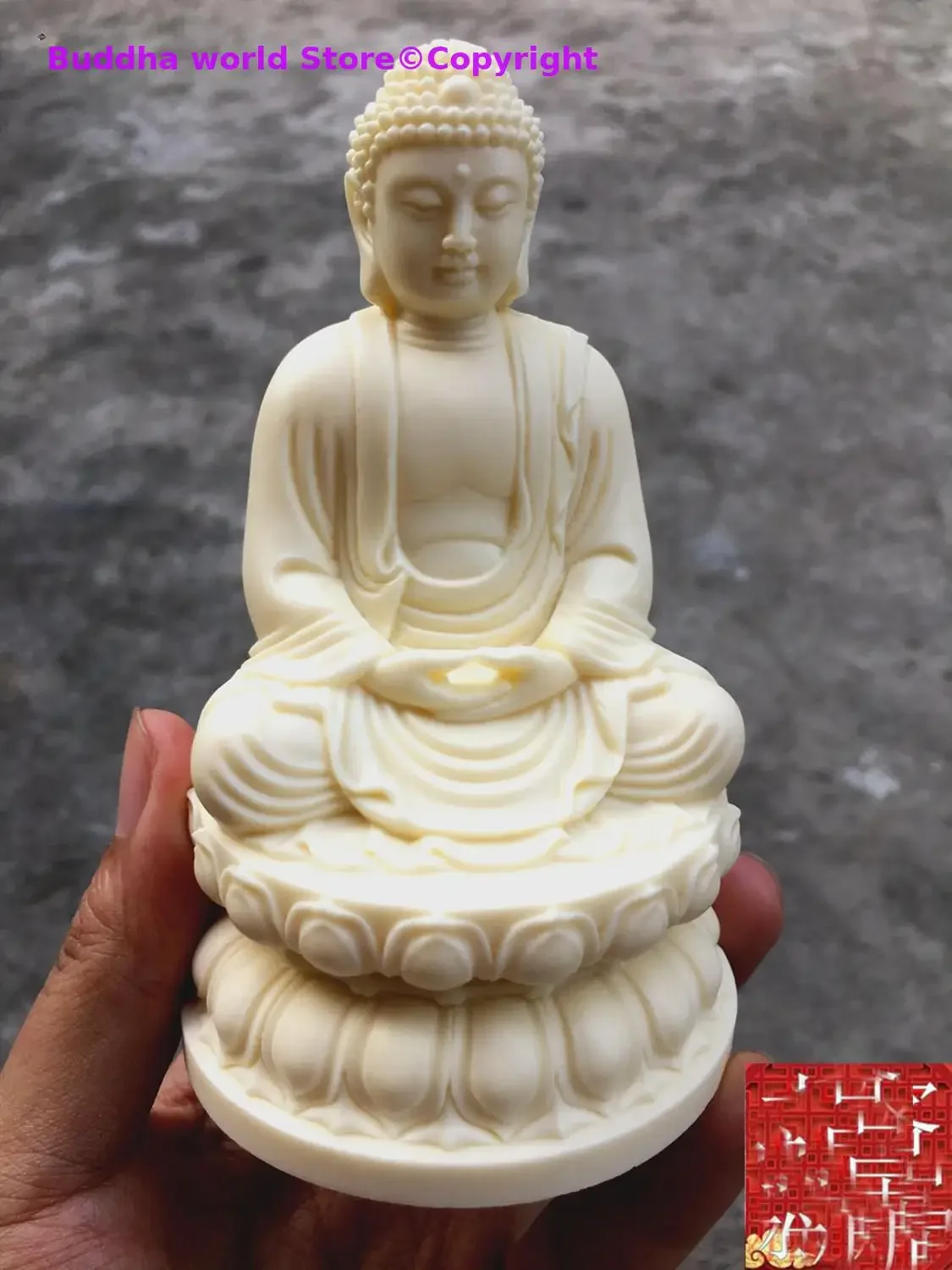 HOME OFFICE Company SHOP CAR TOP Efficacious patron saint God Almighty RULAI Buddhist the buddha FENG SHUI Carving art statue