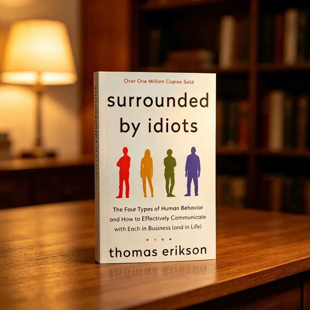 Surrounded by Idiots English Paperback for Business People, Thomas Erikson Book, 4 Human Behavior Types Guide for Effective