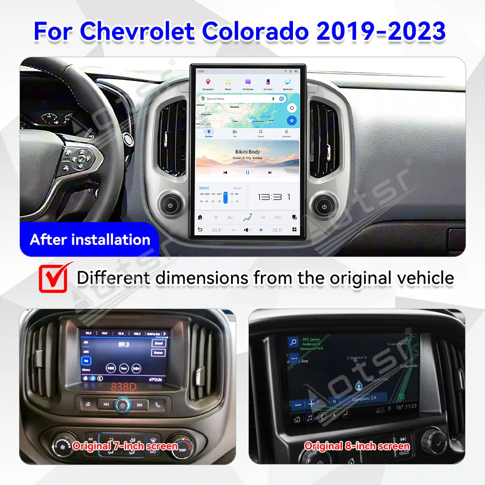 14.4“ Qualcomm For Chevrolet Colorado 2019 2020 2021 2022 2023 Android Car Multimedia Player GPS Navigation Car Radio Head unit