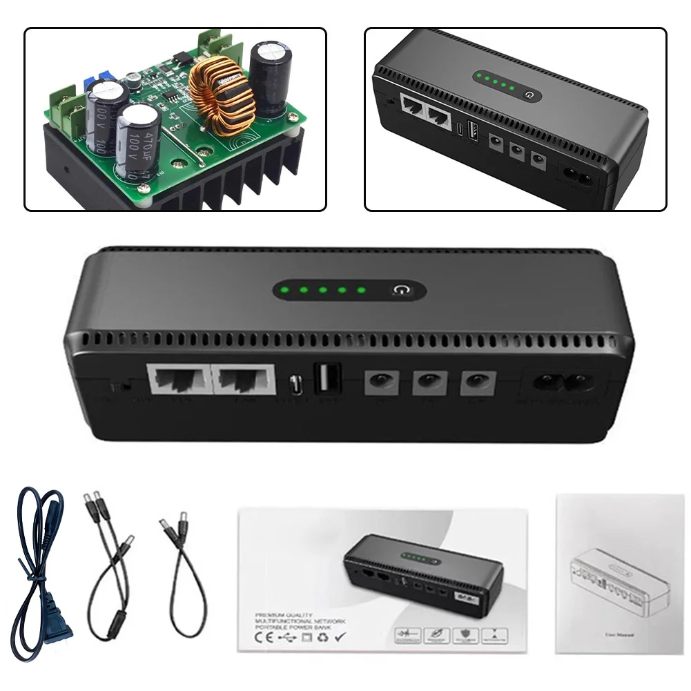 DC UPS-Backup Power Supply 8800mAh Output AC 100-240V/85-265V  For Routers/modems/switches/access Control Systems/cameras/mobile