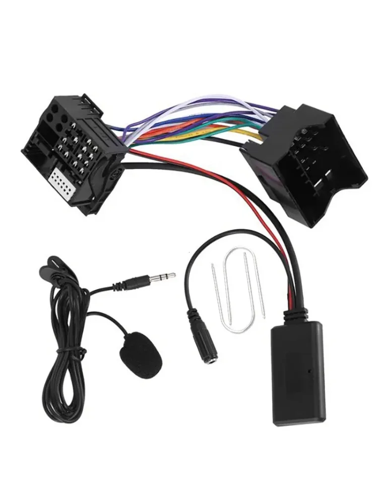 Für Peugeot 206 207 307 301 407 Für Citroen C4 C5 C6 Berlingo RD4 Radio-Kabelbaum Mikrofon Freisprecheinrichtung Bluetooth 5.0 AUX-Adapter