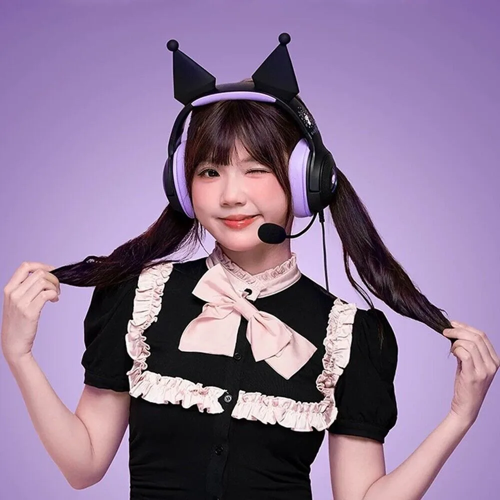Razer Sanrio Kuromi 有線ヘッドセット ヘッドフォン 限定版