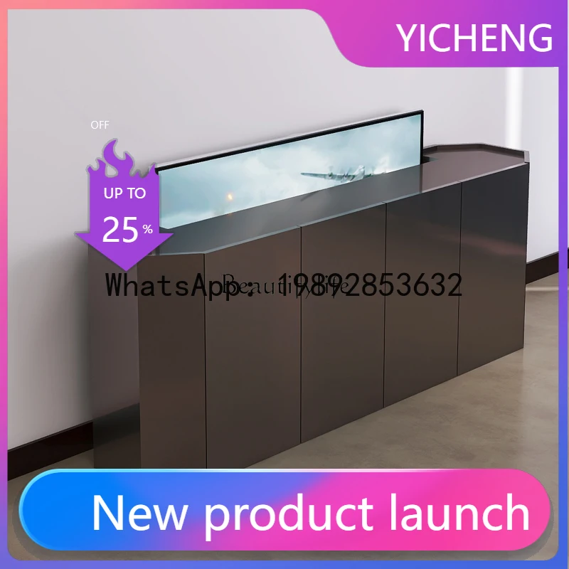

QQ Design new automatic TV cabinet living room simple modern assembly