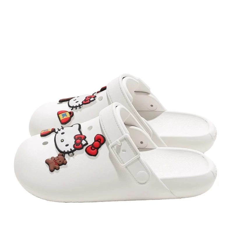 sanrio Hello Kitty cartoon simpatiche pantofole creative Kawaii coppia unisex stessa estate scarpe da spiaggia antiscivolo leggere regalo