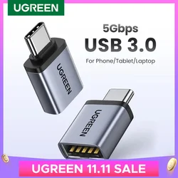 UGREEN USB 3.0 OTG Adapter Type C to USB Adapter Female Converter Thunderbolt 3 For Macbook pro Air Xiaomi Samsung S20 S10 OTG