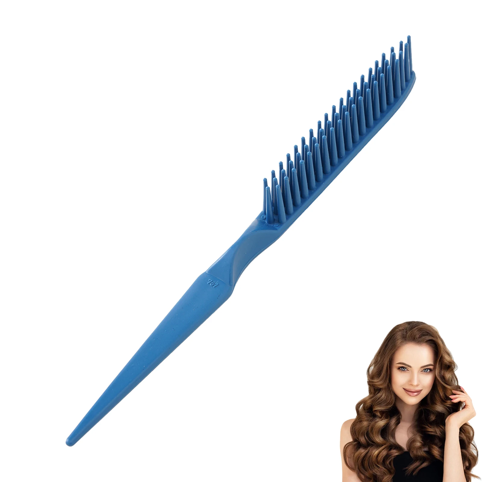 

6pcs Barber Training Tail Comb Set Hair Pick Detangling Combs with Fine Teeth Suitable for All Kinds of Hair
