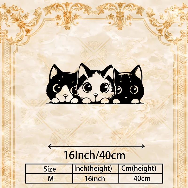 CIFBUY Metal Wall Art Cat House Number Sign Vintage Iron Plaque Decor for Home Outdoor Fence Garden Farmhouse Wall Hanging Decor view 4