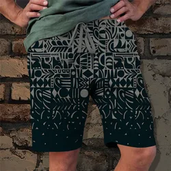 Summer Street Versatile Thin Beachwear high-end Fashion 3D Digital Printing Shorts men's Large Handsome Loose Shorts