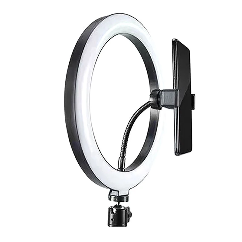 유연한 호스 휴대폰 클립 브래킷, 스마트폰 라이브 셀카 링 조명에 적합