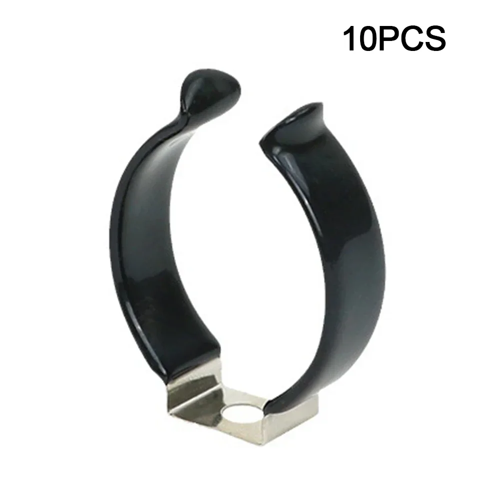 10PCS Spring Terry Clips Narrow Base Tool Spring Terry Clips Heavy Duty Clamps Pipes Hardware Accessories Storage Hangers Set