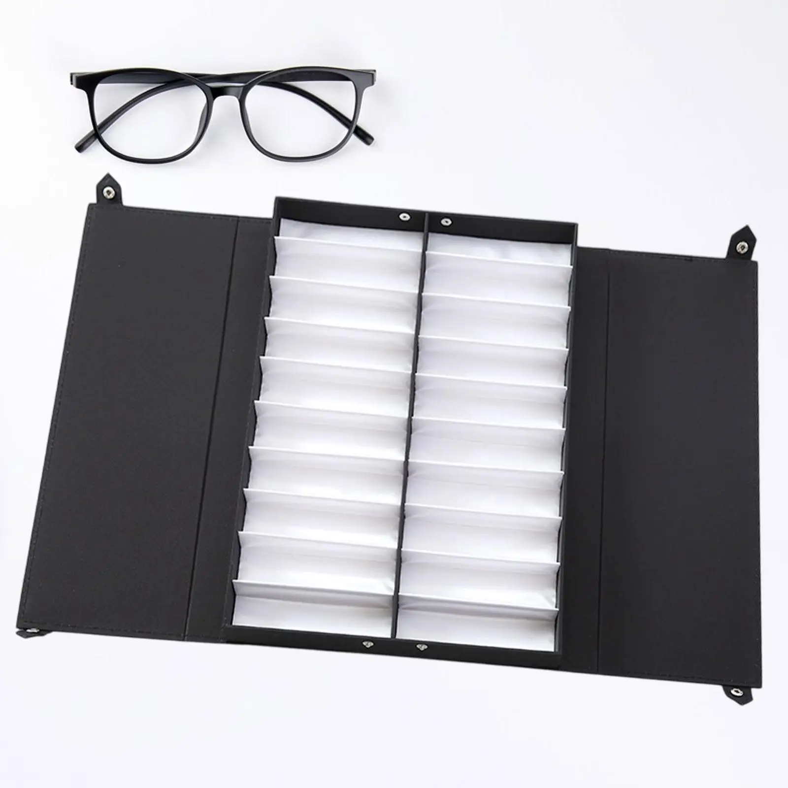 

Glasses Display Box Display Tray 20 Compartment Jewellery Holder Practical