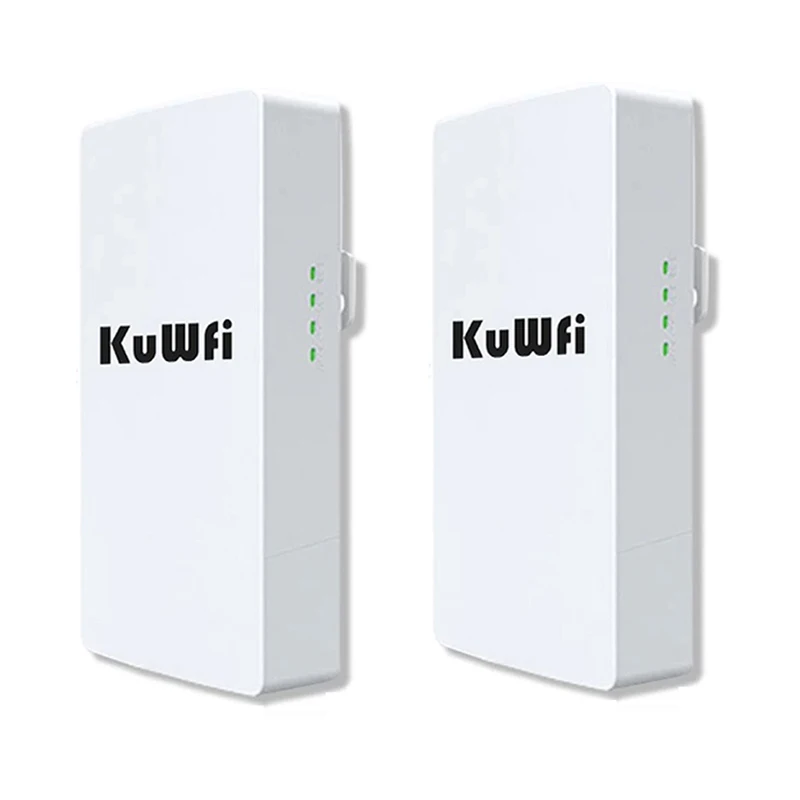 KuWFi 2.4Ghz 300Mbps Outdoor CPE Bridge Wireless Wifi Router AP Repeater Mode Long Range Extender Wireless Bridge PTP PTMP 1KM image 3