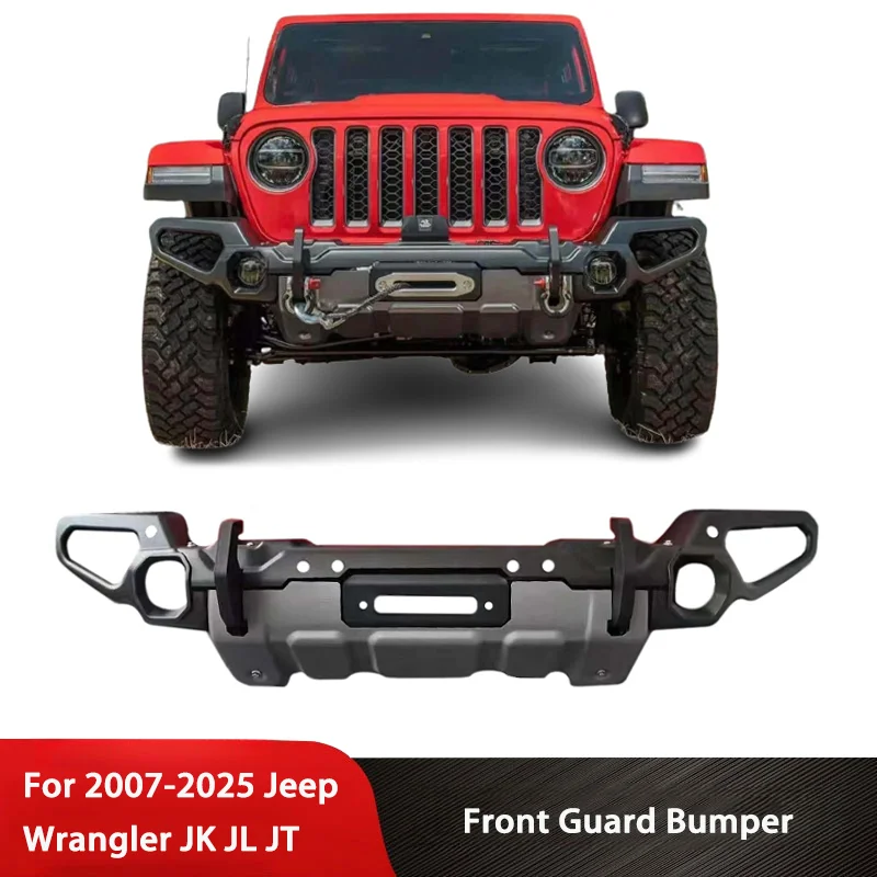 

Off Road 4x4 Exterior Accessories Stell Front Bumper Bull Bar Guard Kits For 2007-2025 Jeep Wrangler JK JL/Gladiator JT