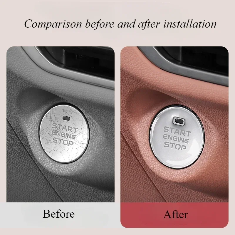For Changan UNI-Z One-click Start Button Protective Sticker Epoxy Transparent Button Protective Cover Interior Special Product