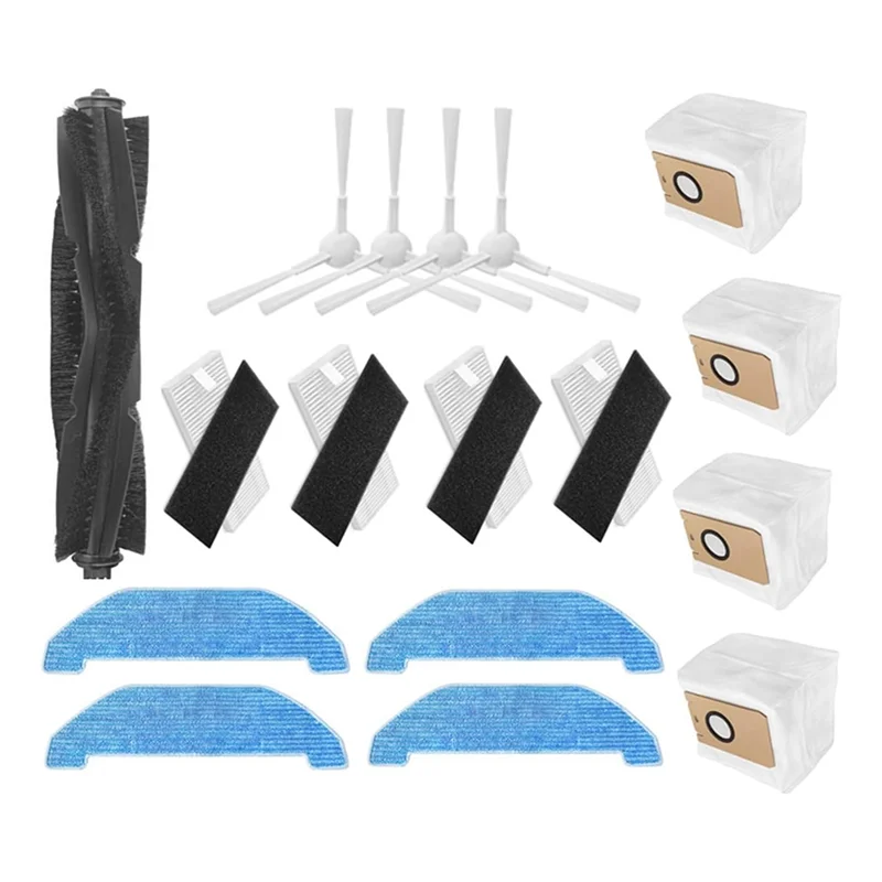 مكنسة كهربائية فرشاة رئيسية الأسطوانة الجانب فرشاة تصفية ممسحة الوسادة كيس لجميع الغبار استبدال أجزاء صالح ل Neabot Nomo Q11-ABPX