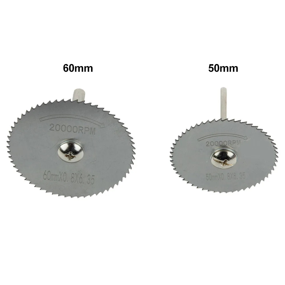 Mini lama per sega circolare HSS disco da taglio utensile di perforazione rotante 50/60mm 3.175mm mandrino per utensili rotanti accessorio smerigliatrice elettrica