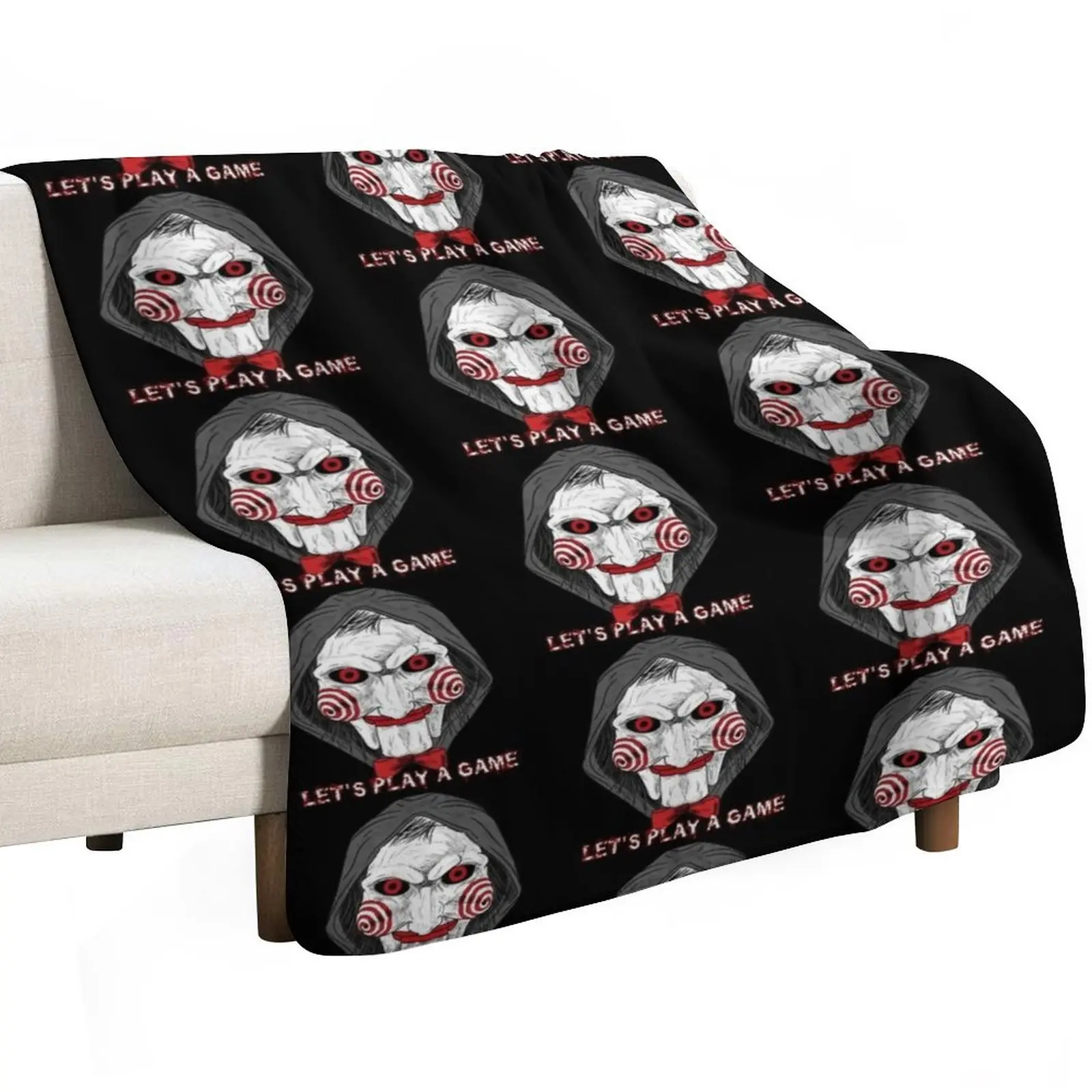 SAW Movie fan art Throw Blanket for winter Comforter Personalized Gift Summer Beddings Hair Picnic Blankets