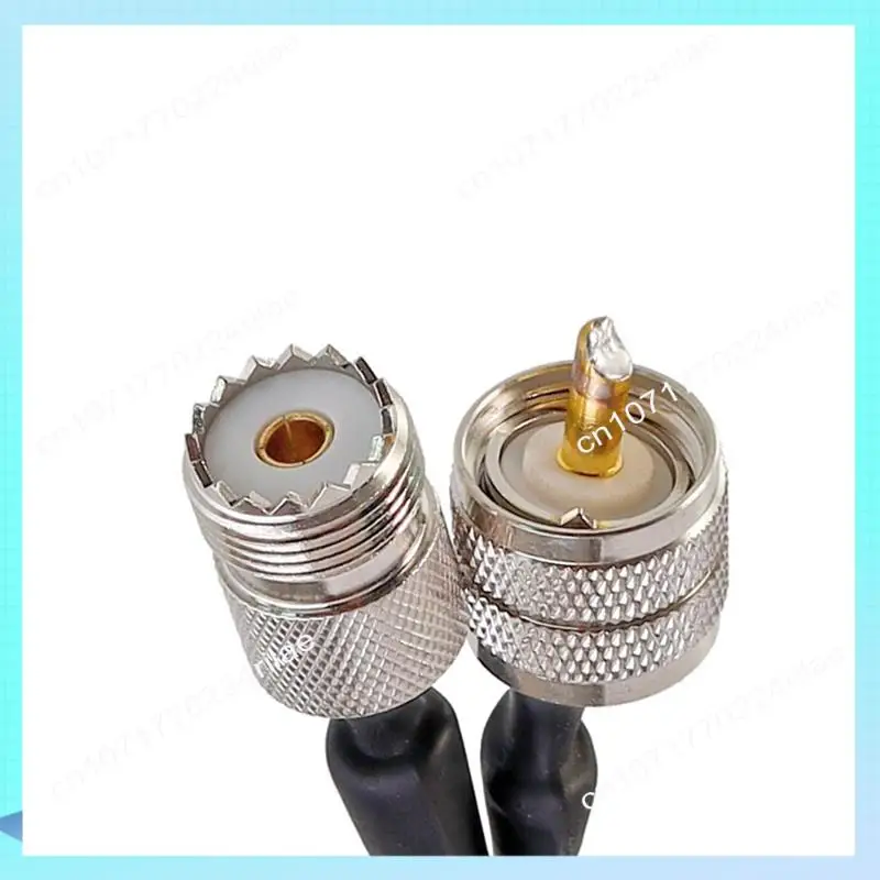 A17Z Window/Door Pass Through Flat RF Coaxial Cable PL295 UHF Male To SO239 UHF Female 50 Ohm RF Coax Pigtail Extension Cord