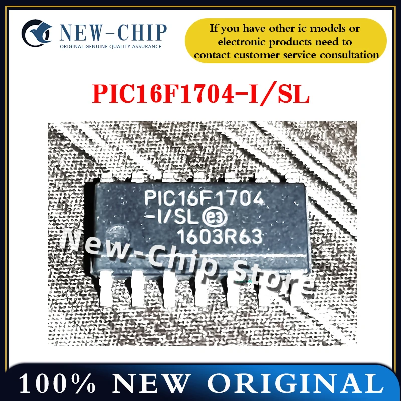 2PCS-50PCS/LOT   PIC16F1704-I/SL  SOP14  New Original  PIC16F1704