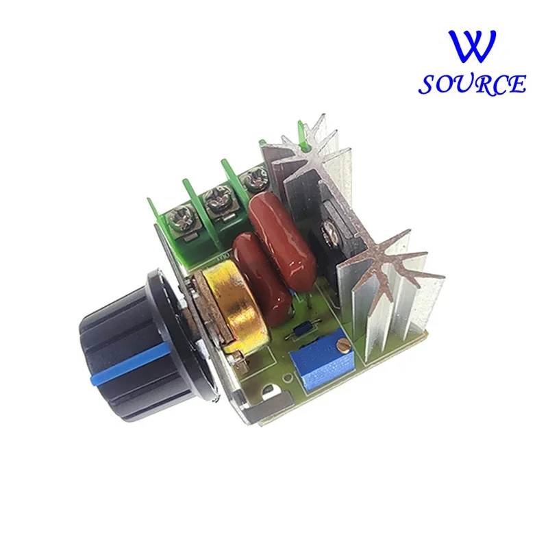 1PCS 2000W Adjustable Motor Speed Controller Voltage Regulator AC Motor Speed Controller 50-220V 25A Motor Dimming