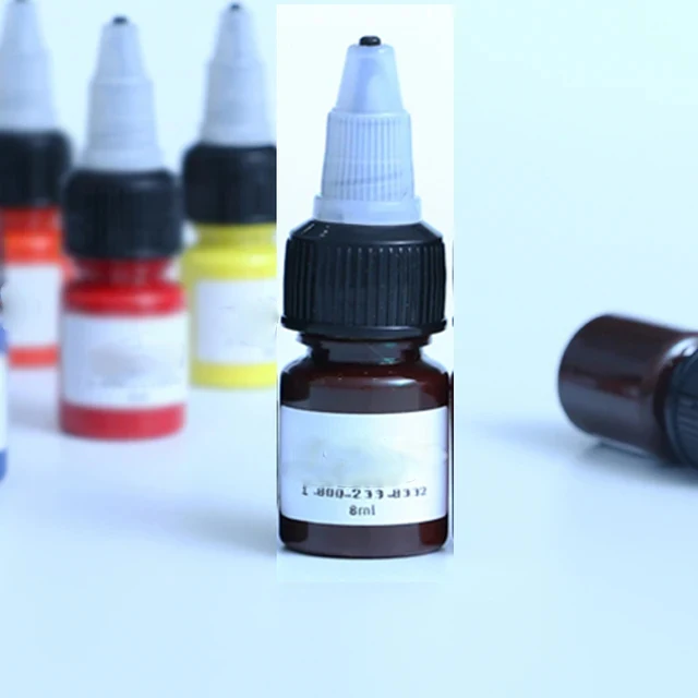 Tattoo Ink 14Colors 8ml Professional TattooInk for Body Art Natural Plant Micropigmentation Pigment Permanent Tattoo Ink