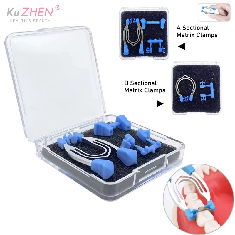 

Dental Matrix Clip Ring Sectional Contoured Matrices Clamps Wedges Metal Spring Clip Rings High Quality Dentist Tools Dental Lab