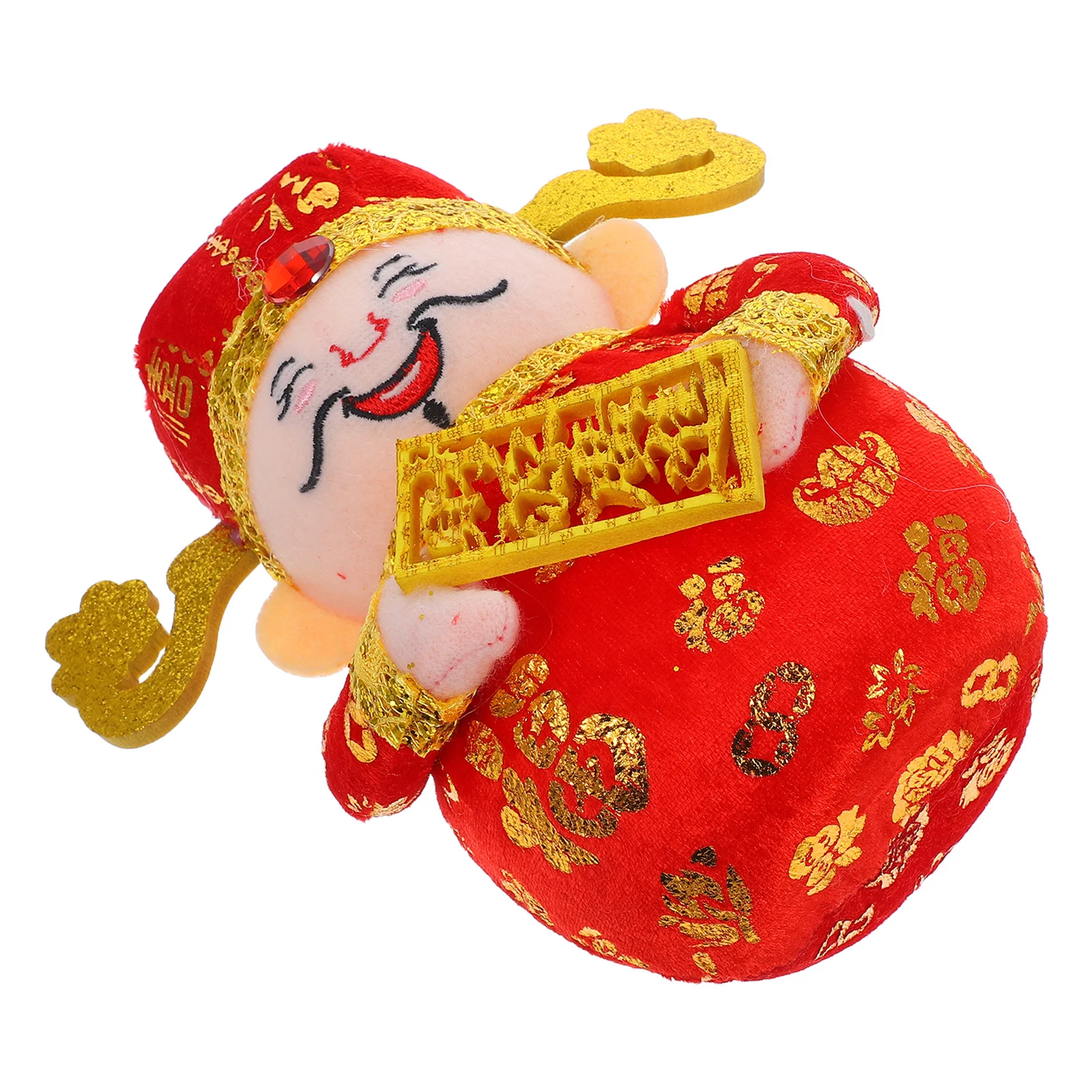 

God of Wealth Ornament Traditional Feng Shui Decoration for Chinese New Year Desktop Fortune Statue Prosperity Symbol