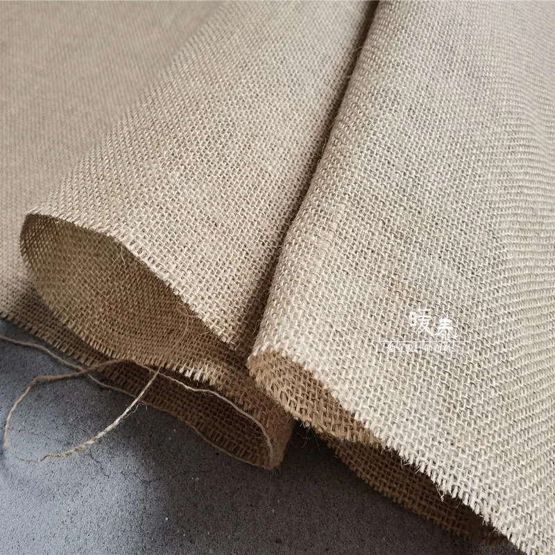 Coarse Linen Fabric for Diy Sewing Design Material Pants Dress Breathable Design Creative Style Fashion Cloth Fabrics Material